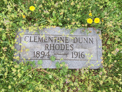 Florence Clementine “Clemmie” <I>Dunn</I> Rhodes 