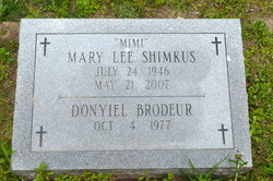 Mary Lee “Mimi” <I>Shimkus</I> Brodeur 