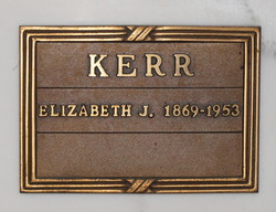 Elizabeth Josephine <I>Banks</I> Kerr 
