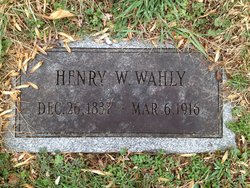 Capt Henry Ernest Wahly 
