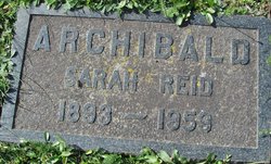 Sara Reid “Sadie” <I>Muirhead</I> Archibald 