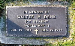 Sgt Walter H Denk 