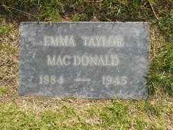 Emma <I>Taylor</I> MacDonald 