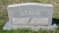 Carrie Lee <I>Garvin</I> Lysle 