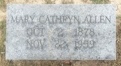 Mary Cathryn “Kate” <I>Springer</I> Allen 