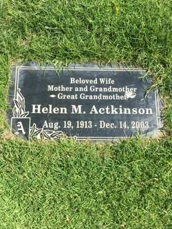Helen Mae <I>Boss</I> Actkinson 