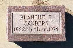 Blanche F <I>Nichols</I> Sanders 