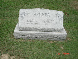 Gertrude Ann <I>Supler</I> Archer 