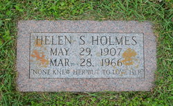 Helen Sarah <I>Black</I> Holmes 
