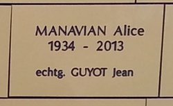 Alice <I>Manavian</I> Guyot 