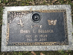 Mary C. “Great” <I>Stockstill</I> Bullock 