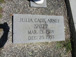 Julia Cade <I>Abney</I> Snepp 