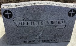 Alice Marie <I>Fettig</I> Hubbard 