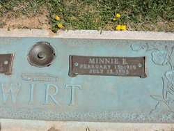Minnie E <I>Eanes</I> Wirt 