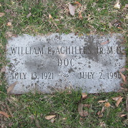 Dr William Edward Achilles Jr.