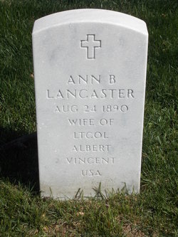 Ann B <I>Lancaster</I> Vincent 