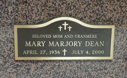 Mary Marjory <I>Conover</I> Dean 