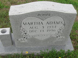 Martha <I>Ewings</I> Adams 