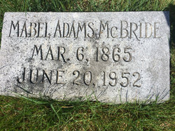 Mabel <I>Adams</I> McBride 