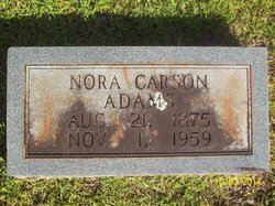 Nora <I>Carson</I> Adams 