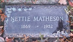 Antoinette “Nettie” <I>Masters</I> Matheson 