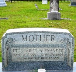 Etta <I>Miles</I> Alexander 