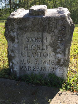 Sarah Amanda “Sallie” <I>Mickle</I> Clanton 