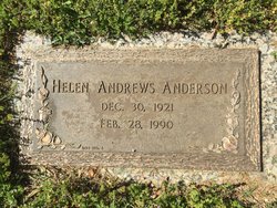 Helen <I>Andrews</I> Anderson 