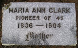 Maria Ann <I>Maley</I> Clark 