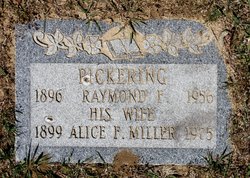 Alice F <I>Miller</I> Pickering 