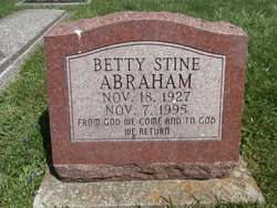 Betty Lou <I>Stine</I> Abraham 