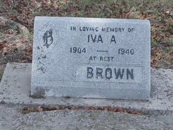 Iva Alberta <I>Cline</I> Brown 
