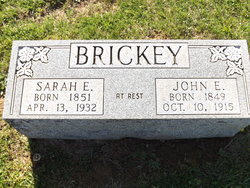 Sarah <I>Freeman</I> Brickey 