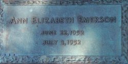 Ann Elizabeth Emerson 