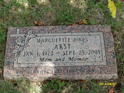 Marguerite <I>Jones</I> Akst 