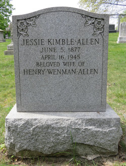 Jessica Sloan “Jessie” <I>Kimble</I> Allen 