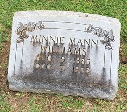 Minnie <I>Mann</I> Williams 