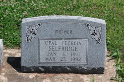 Opal Cecelia <I>Anson</I> Selfridge 