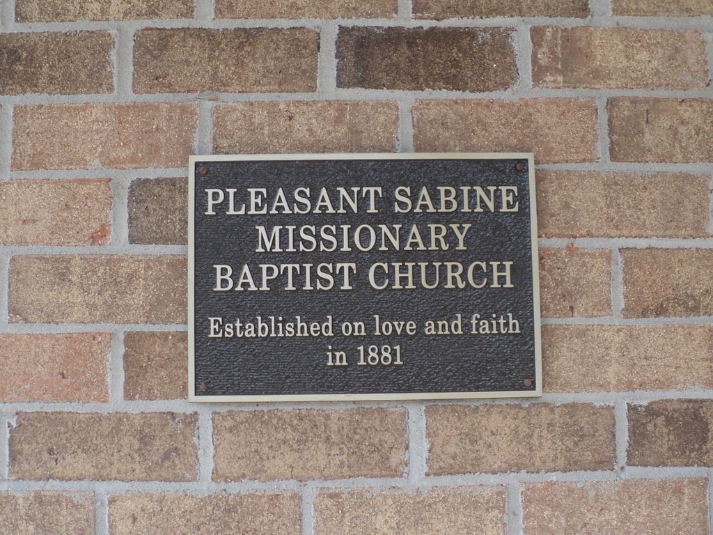 Pleasant Sabine Missionary Baptist Church Cemetery