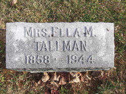 Mrs Ella Mantania <I>Acker</I> Tallman 
