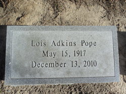 Lois <I>Adkins</I> Pope 