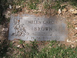 Helen <I>Garcia</I> Brown 