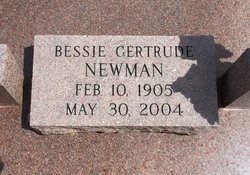 Bessie G. <I>Miller</I> Newman 