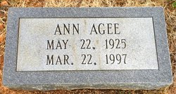 Annie Lee <I>Norton</I> Agee 