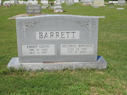 Mildred Geraldine <I>Bowden</I> Barrett 