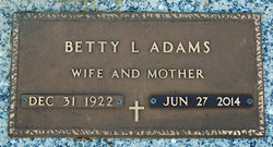 Betty L <I>Beers</I> Adams 
