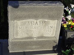 Melissa Mahalia <I>Allen</I> Adams 