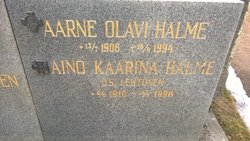 Aino Kaarina <I>Lehtonen</I> Halme 