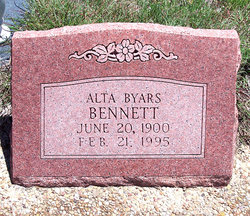 Alta <I>Byars</I> Bennett 