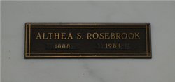 Althea Sarah <I>Fisher</I> Rosebrook 